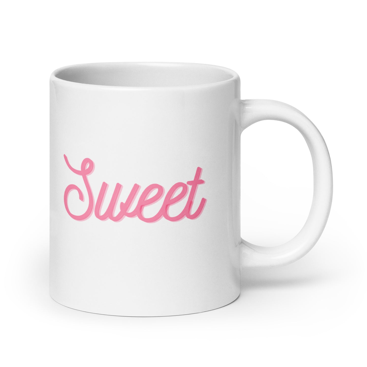 Sweet-White glossy 20 oz mug