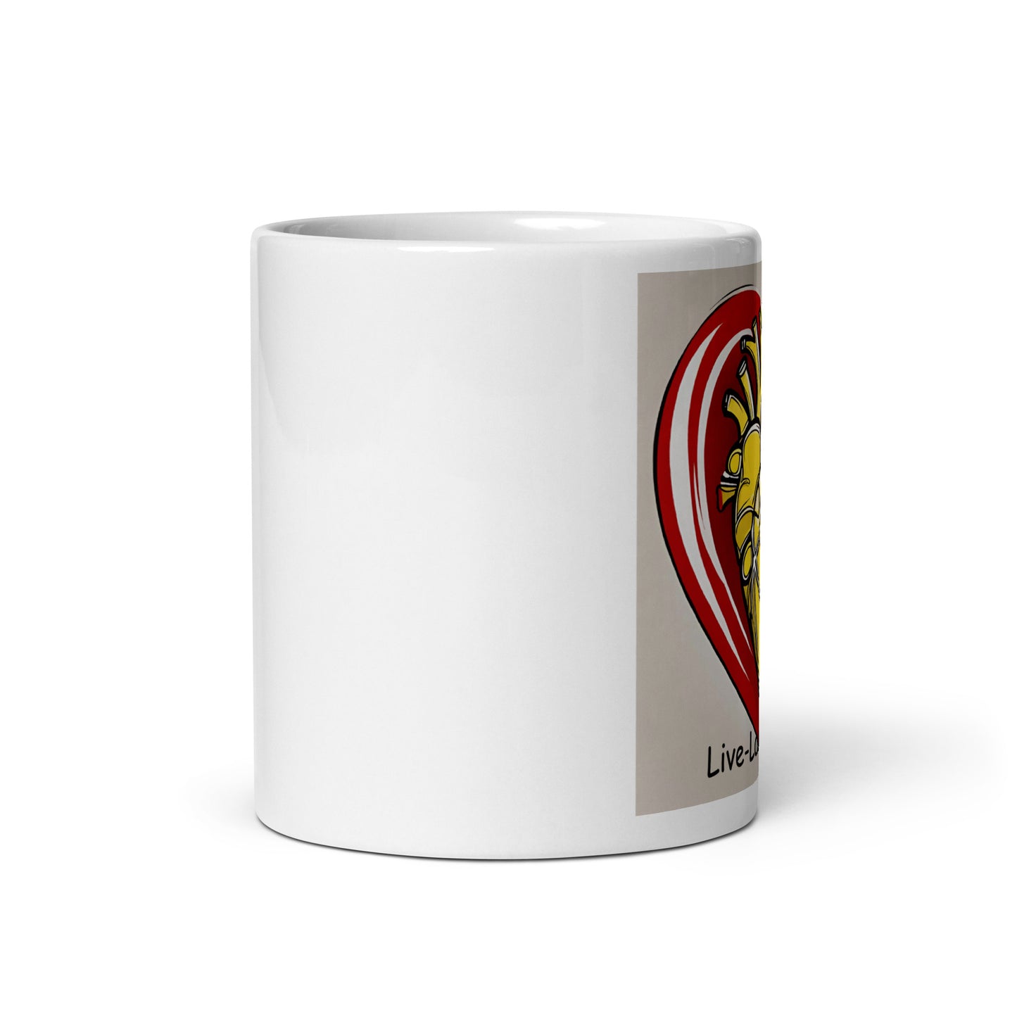 Heartfelt Harmony-White glossy mug