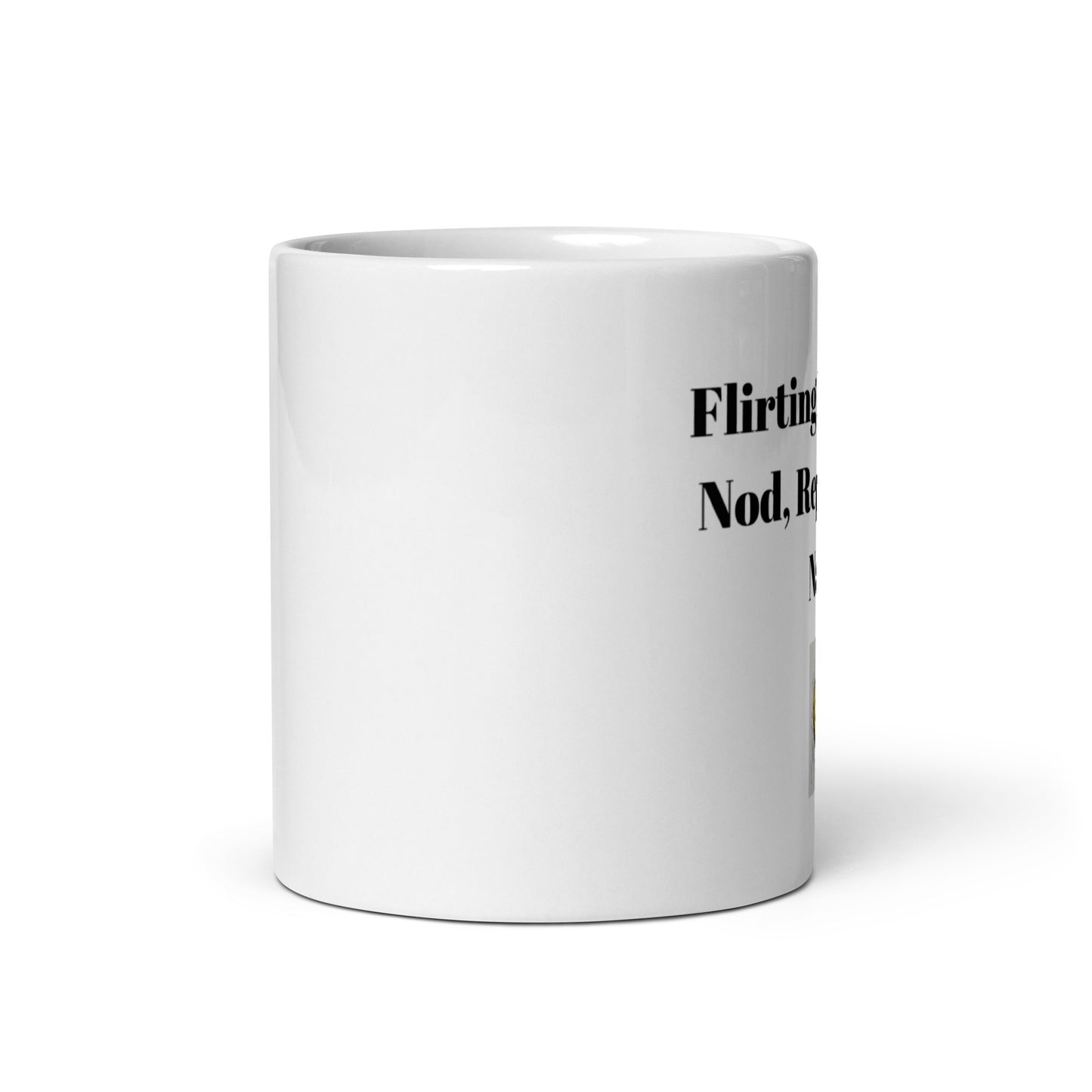 Flirting 101-White glossy mug