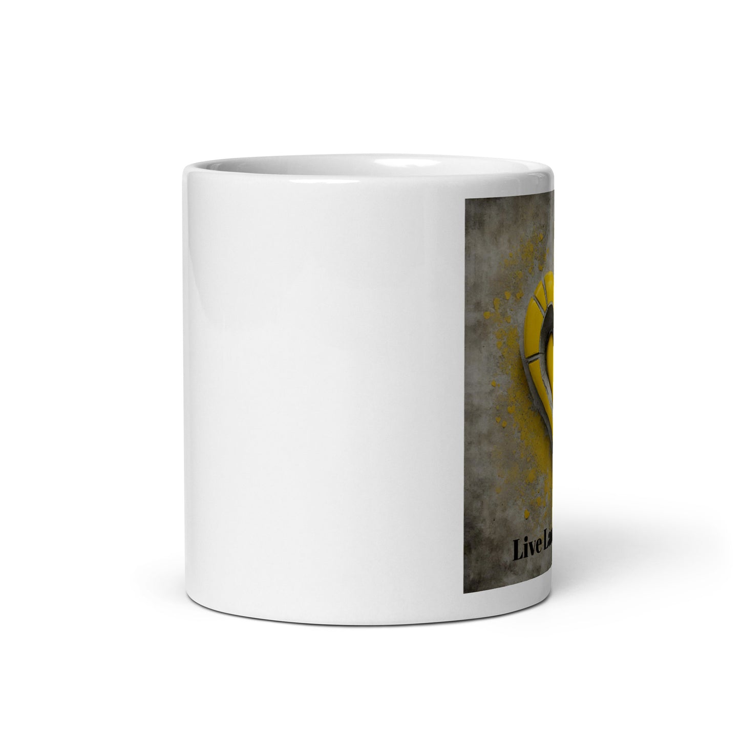 Stone Heart-White glossy mug