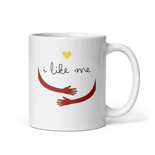 I like me-White glossy 11 oz mug